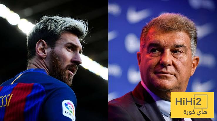 لابورتا يكشف سبب رحيل ميسي عن برشلونة