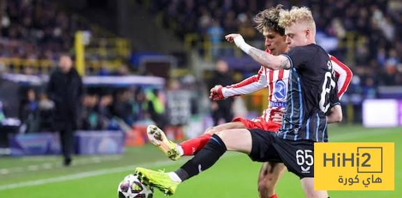 نتائج آخر خمس مباريات بين أتلتيكو مدريد وكلوب بروج