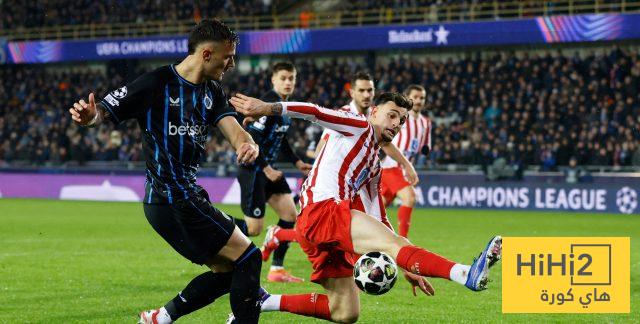نتائج أتلتيكو مدريد قبل مواجهة كلوب بروج