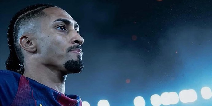 رافينيا يضيف الهدف الثاني في شباك اتلتيكو