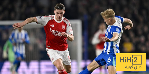 إحصائيات مباراة أرسنال وبرايتون بعد مرور ساعة