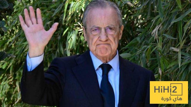 ماذا قال فلورنتينو للاعبي الريال في غرفة الملابس؟
