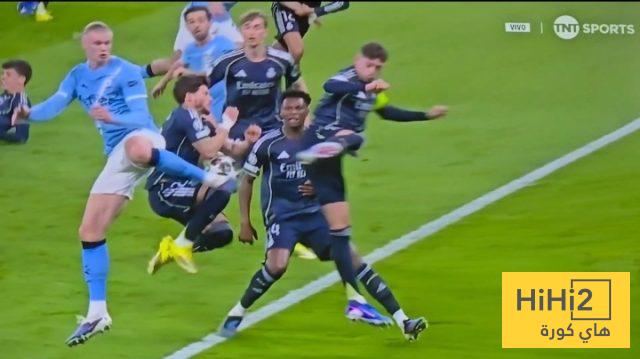 هل حُرم مانشستر سيتي من ركلة جزاء صحيحة أمام ريال مدريد ؟