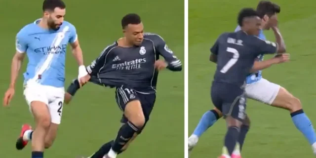 شاهد.. خطأين تحكيمين لم يستفيد منهما ريال مدريد أمام السيتي!