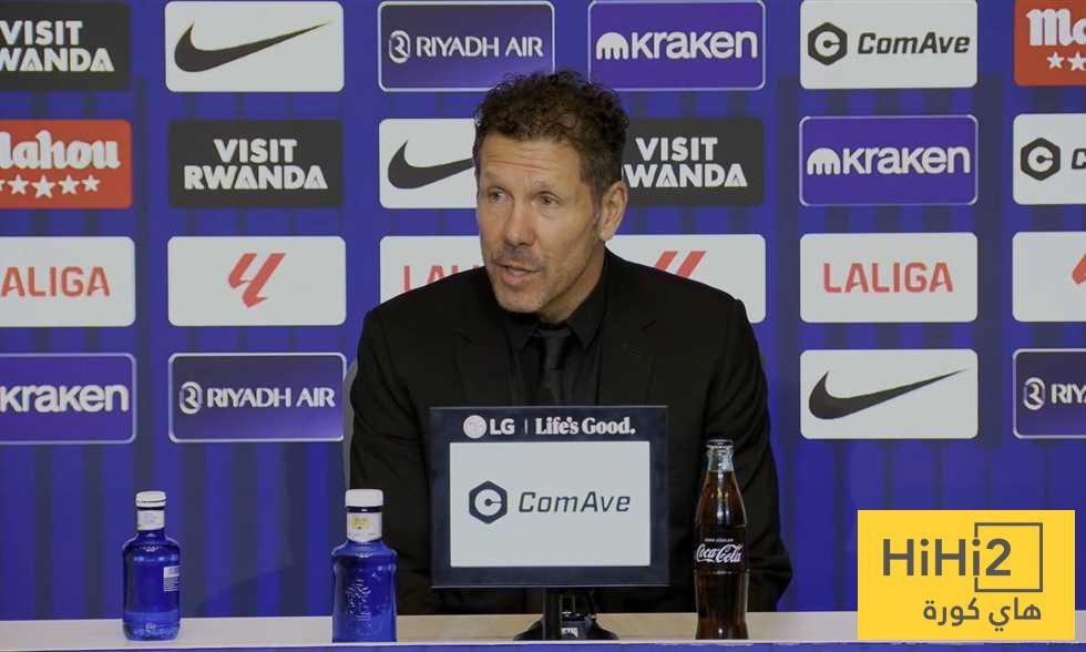 سيميوني يحسم استراتيجية أتلتيكو قبل ديربي مدريد