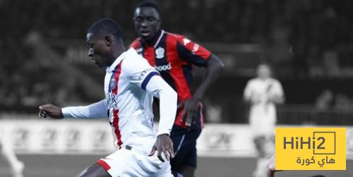 طرد لاعب نيس امام باريس سان جيرمان