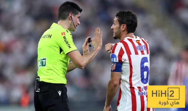 نتائج أتلتيكو مدريد تحت قيادة حكم مواجهة برشلونة
