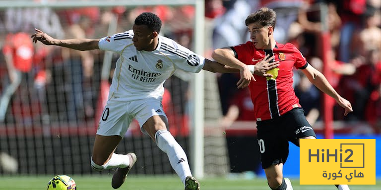 احصائيات مباراة ريال مدريد و مايوركا في الدوري الاسباني
