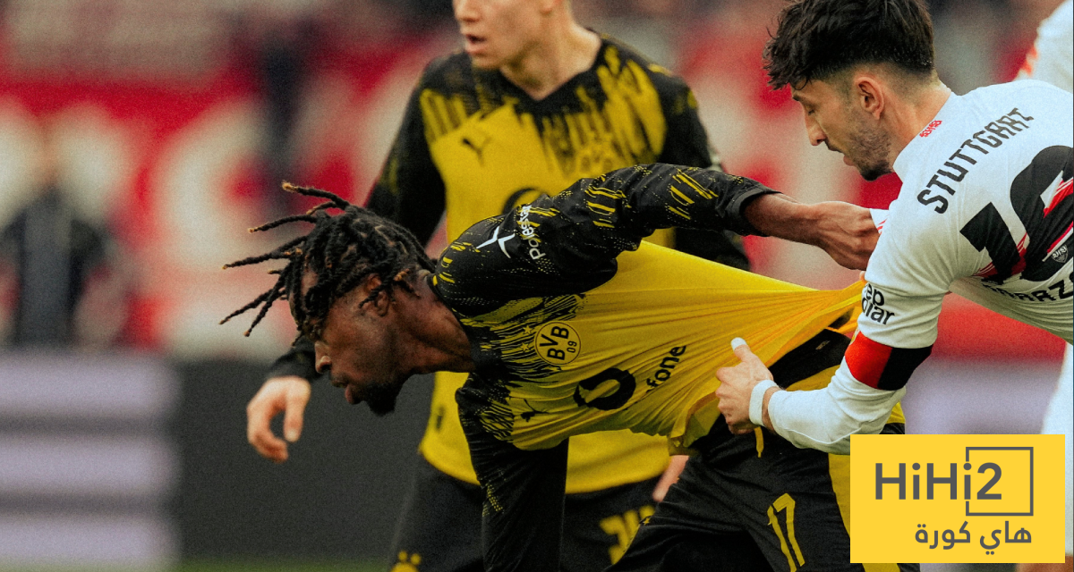 تعادل سلبي بين دورتموند وشتوتغارت في الشوط الأول
