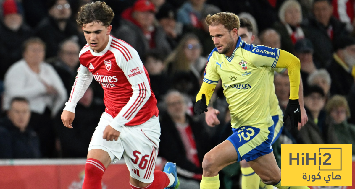 إحصائيات ساعة من مباراة أرسنال وساوثهامبتون في كأس الاتحاد الإنجليزي