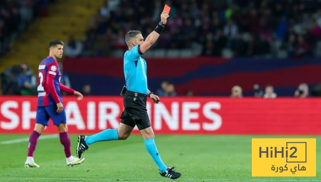 نتائج برشلونة مع حكم مباراة أتلتيكو في دوري الأبطال