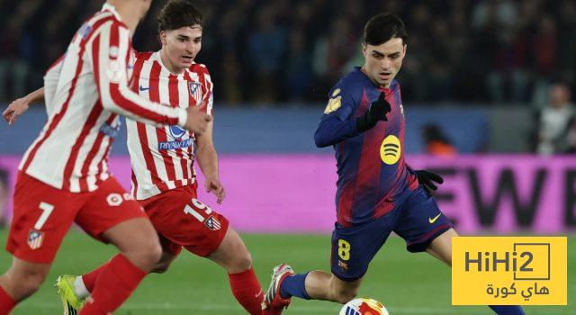 صورة .. رد فعل بيدري على استبداله ضد اتلتيكو مدريد