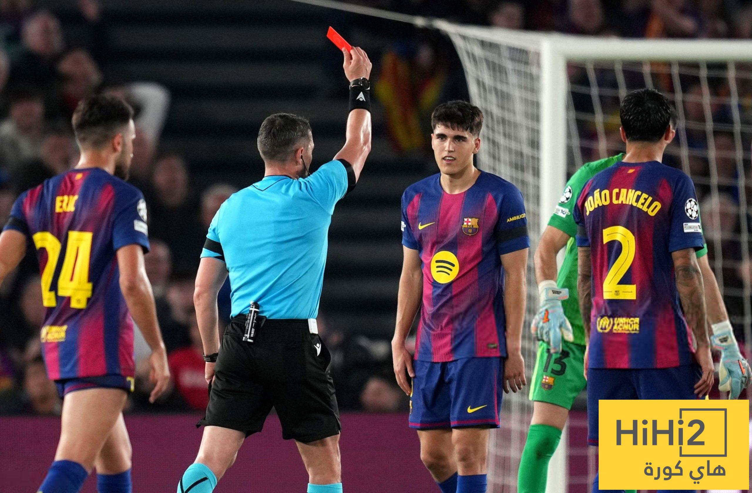 أكثر لاعبي برشلونة طردا في العقد الأخير !