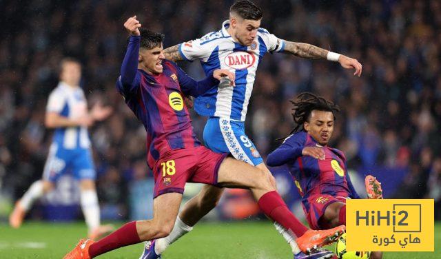نتائج آخر خمس مباريات بين برشلونة واسبانيول