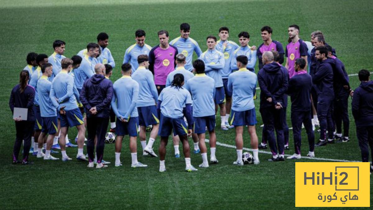صور من تدريبات برشلونة الاخيرة على ملعب ميتروبوليتانو