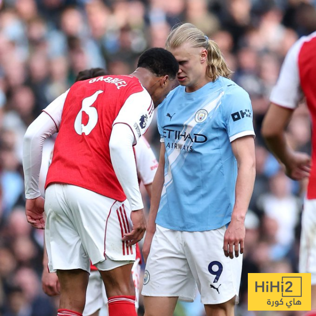 تعليق هالاند على لقطته مع غابرييل 1