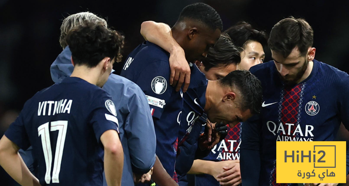 غيابات باريس سان جيرمان أمام نانت