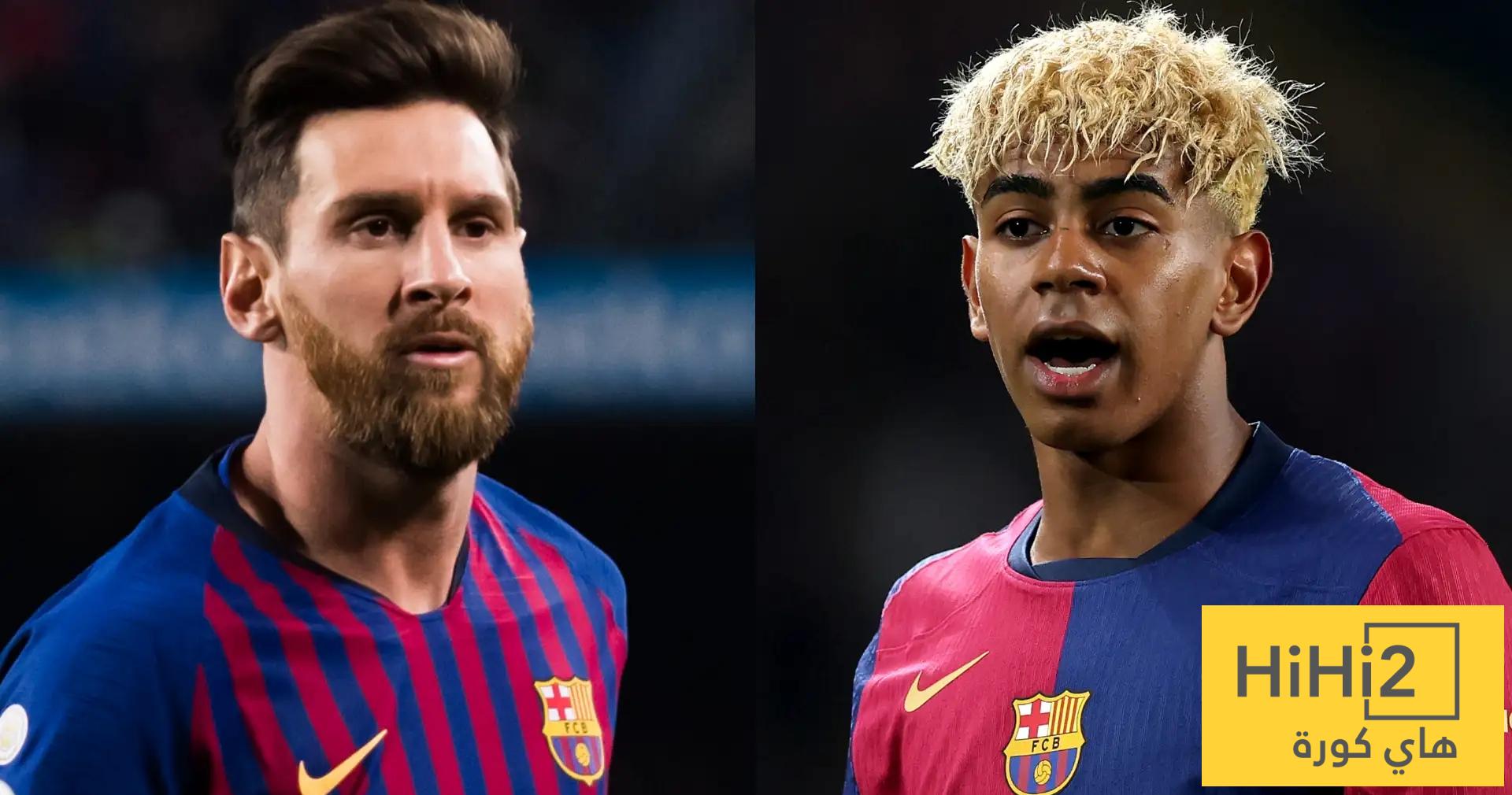 هل يمكن ان تتم مقارنة لامين بـ ميسي ؟