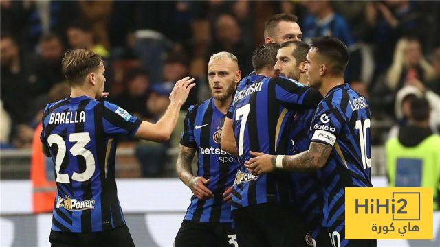 انتر ميلان يسيطر على 21 جولة من الدوري الإيطالي