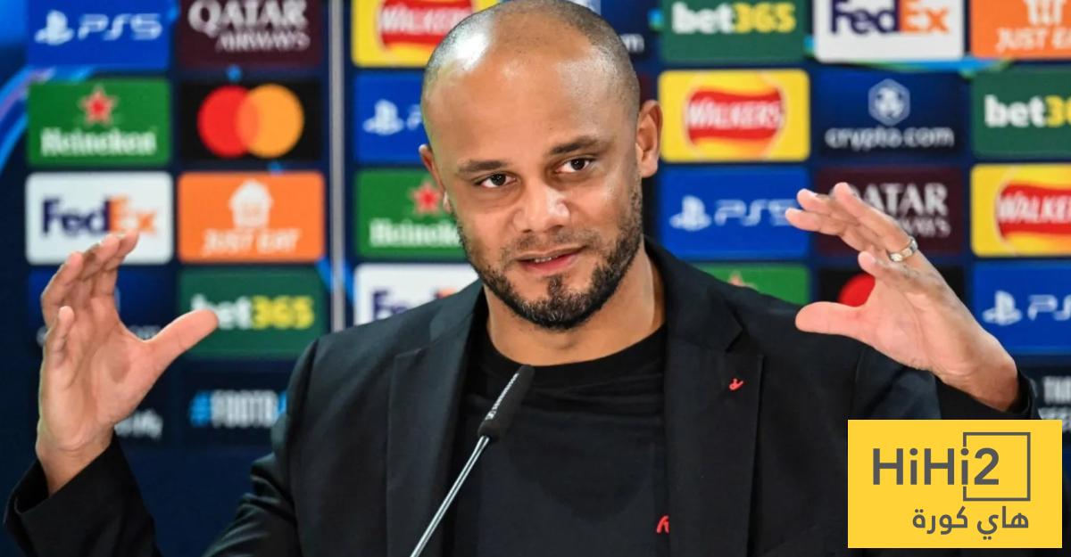 حديث كومباني عن مواجهة باريس سان جيرمان