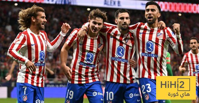 أتلتيكو مدريد يستعيد لاعبيه قبل مواجهة أرسنال