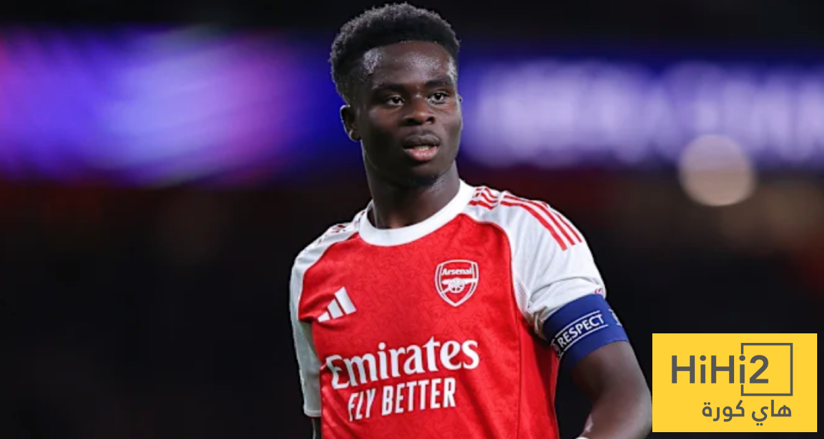 صورة – ساكا يطمئن جمهور أرسنال