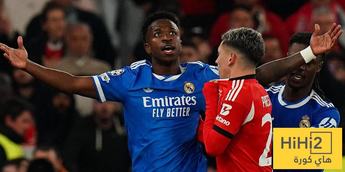 تعديلات جديدة في كرة القدم بعد واقعة فينيسيوس وبريستياني