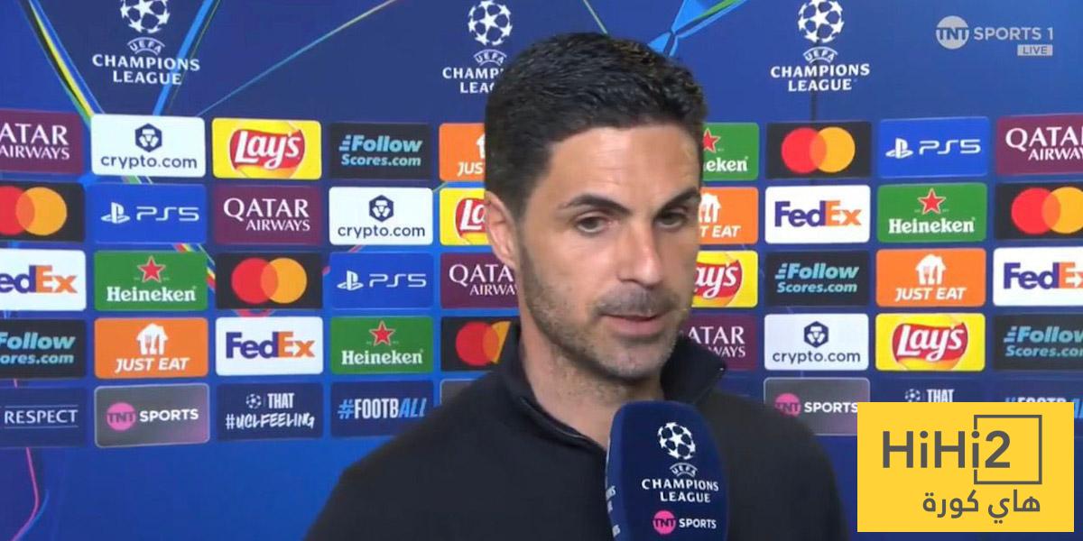 تصريحات أرتيتا قبل انطلاق موقعة اتلتيكو مدريد