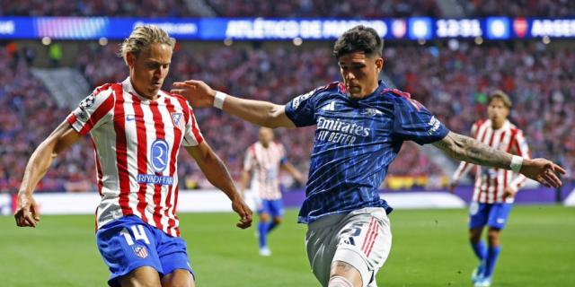 احصائيات مباراة ارسنال واتلتيكو مدريد في دوري الابطال