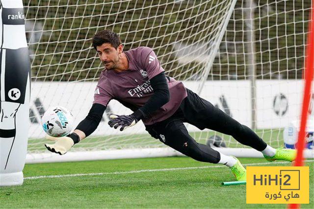 موقف كورتوا من المشاركة مع ريال مدريد أمام إسبانيول