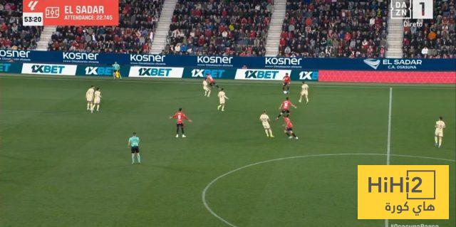 عدد الحضور الجماهيري في لقاء برشلونة وأوساسونا