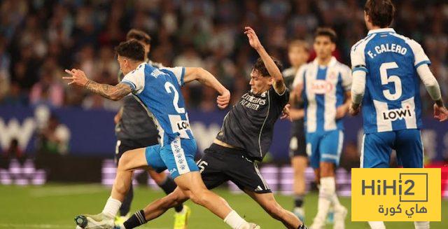 تقييم لاعبو ريال مدريد ضد اسبانيول في الشوط الاول
