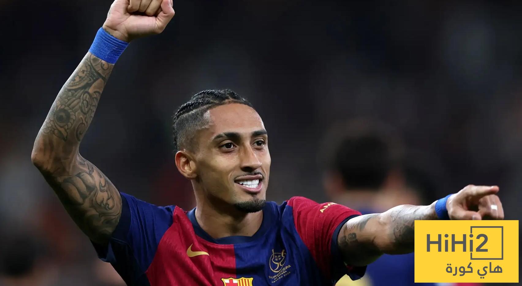 صورة .. ارقام رافينيا في الكلاسيكو