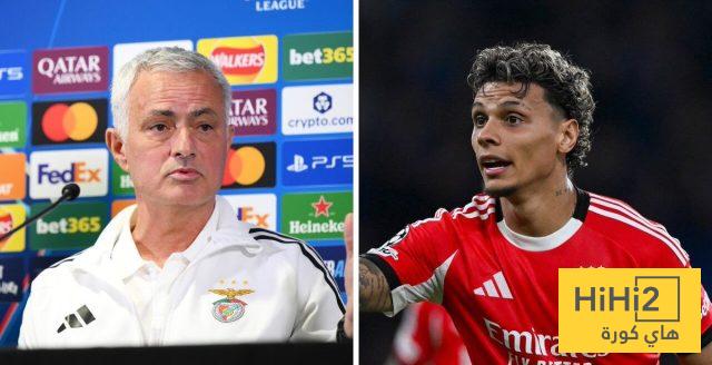 لاعب بنفيكا يعلق على رحيل مورينيو