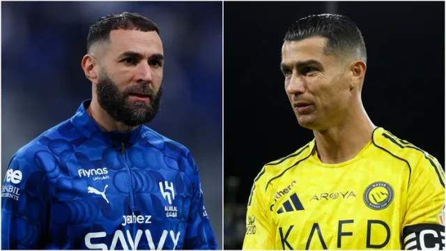 صحفي يفتح النار : الفرق بين ” القائد ” رونالدو و ” الهارب ” بنزيما !
