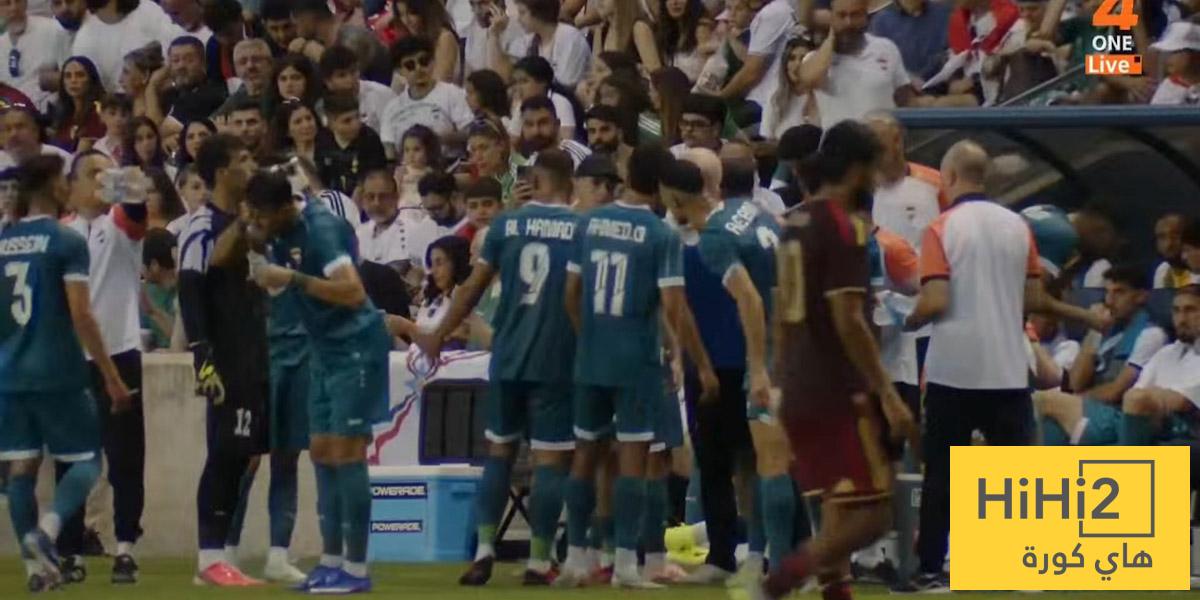 فنزويلا تتقدم على العراق في الشوط الأول