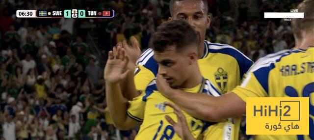 السويد تتقدم مبكرًا أمام تونس في كأس العالم