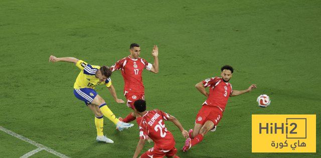 جيوكيريس يسجل الهدف الثالث لصالح منتخب السويد في شباك تونس