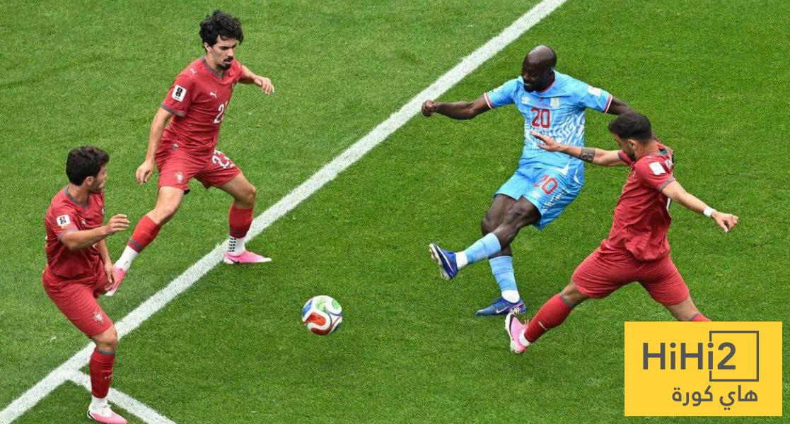 ترتيب المجموعة الحادية عشر بكأس العالم بعد تعادل البرتغال والكونغو الديمقراطية