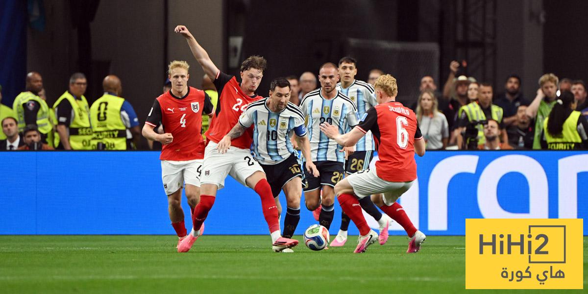 مساحات نيوز : اسوأ لاعب في الشوط الأول بين الأرجنتين والنمسا