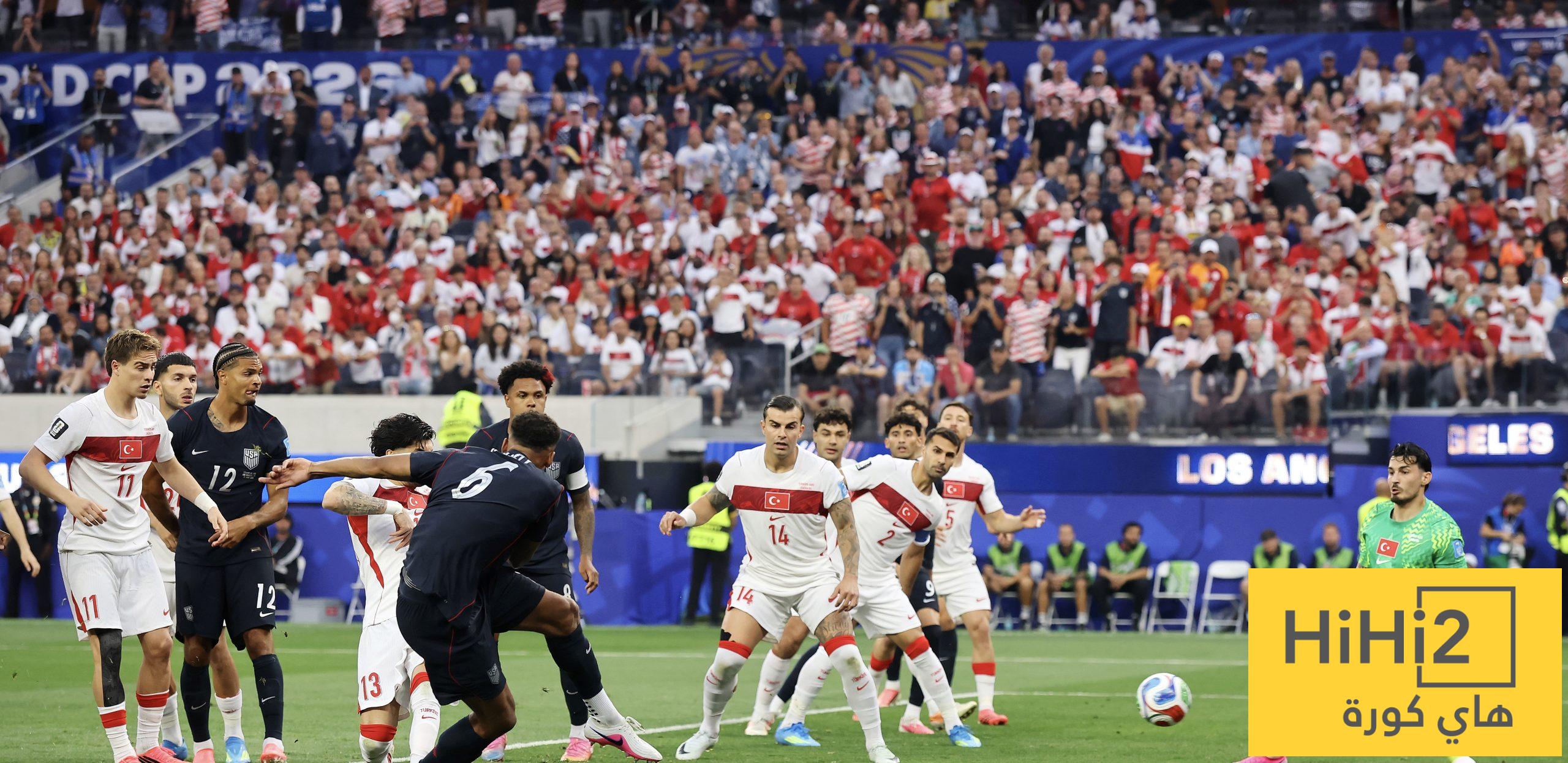 الصالح سبورت : منتخب أمريكا يفتتح التسجيل في شباك تركيا