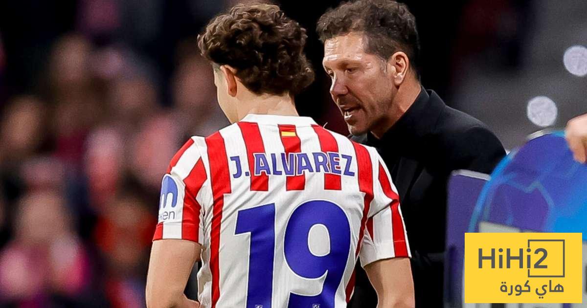 تعليق سيميوني على ارتباط ألفاريز بالانتقال إلى برشلونة