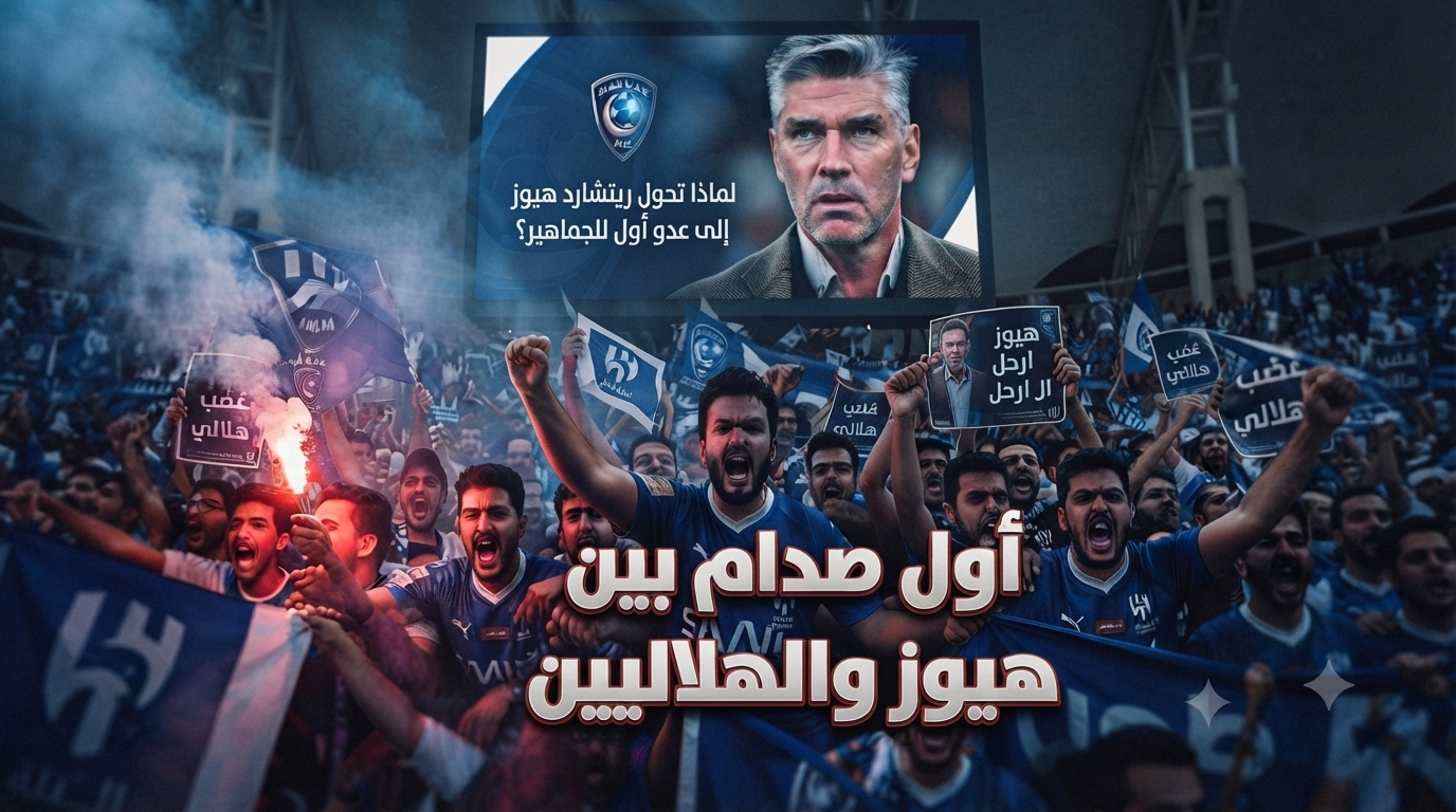غضب هلالي عارم.. لماذا تحول ريتشارد هيوز إلى “عدو أول” للجماهير؟