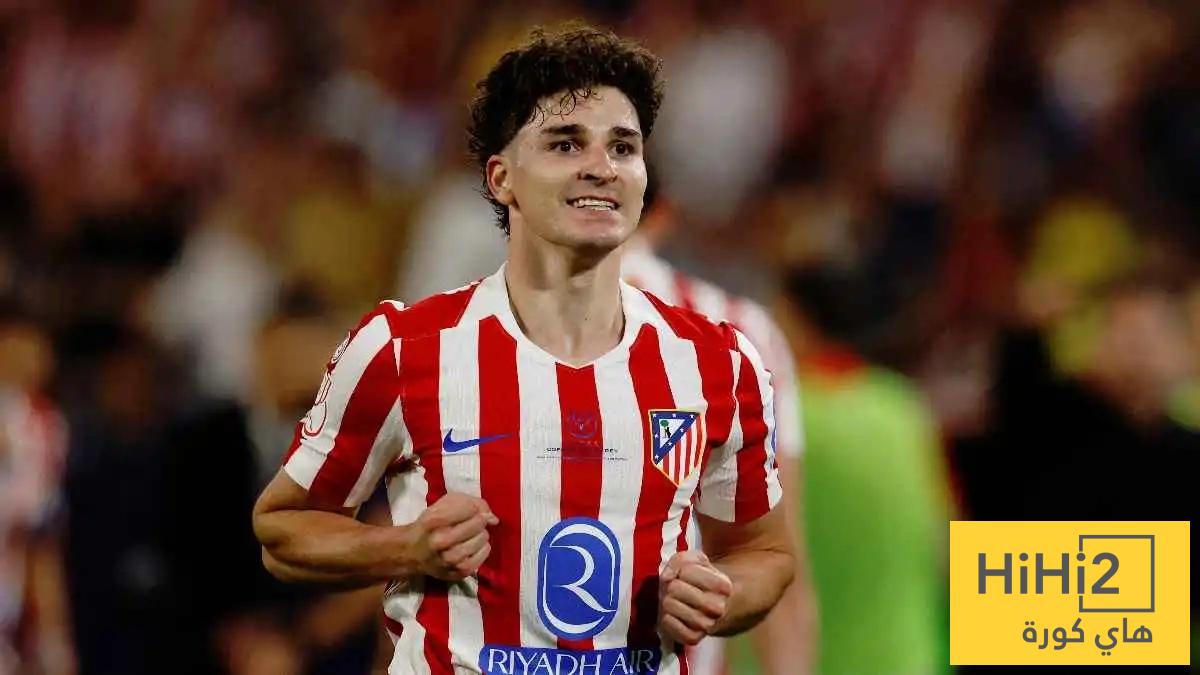 ألفاريز يتابع مع اخصائي نفسي .. اتلتيكو مدريد يدمر اللاعب
