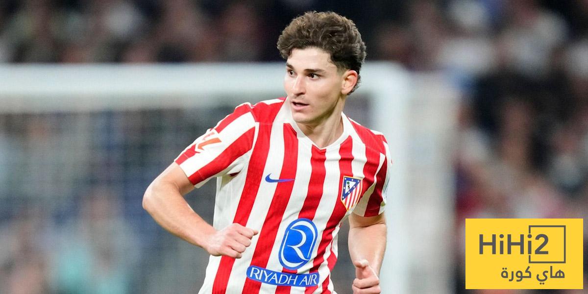 موقف صارم من جوليان ألفاريز تجاه إدارة أتلتيكو مدريد