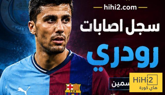 صوره “ شاهد سجل رودري مع الإصابات ” هل برشلونة تورط في الصفقة ؟