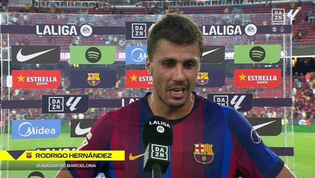 تصريحات رودري بعد ظهوره الأول مع برشلونة