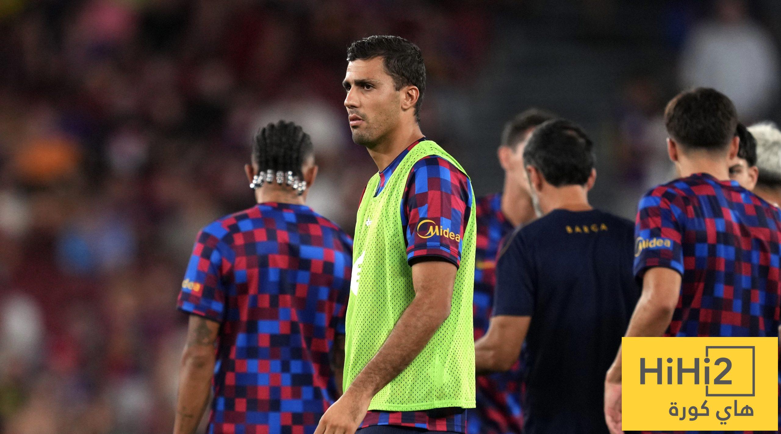 تطور جديد يحسم مصير رودري مع برشلونة أمام فالنسيا