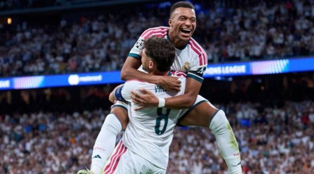 نهاية المباراة .. ريال مدريد يفتتح مشواره في دوري الابطال بالفوز على انتر ميلان