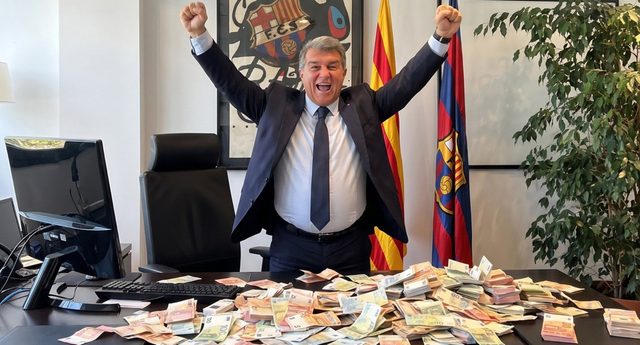 شاهد سقف رواتب نادي برشلونة تحت قيادة لابورتا منذ عودته وحتى الآن